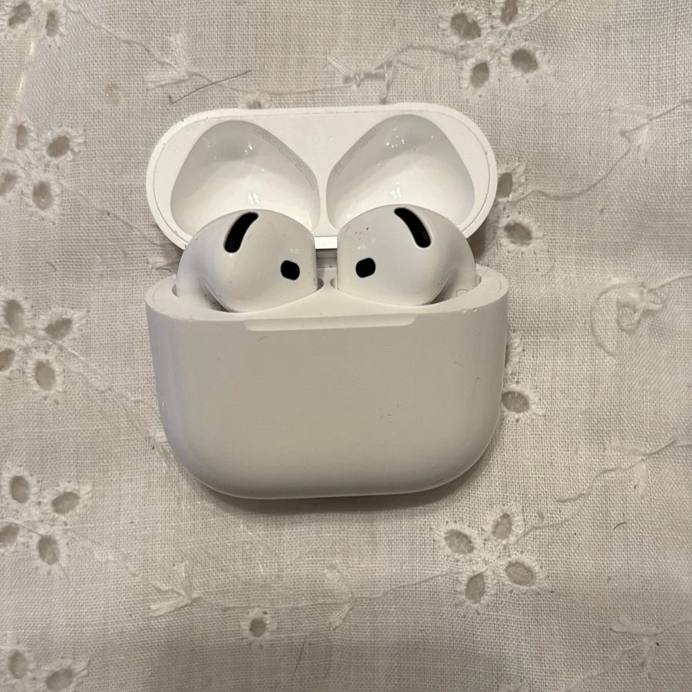 White Wireless Earbuds with Case